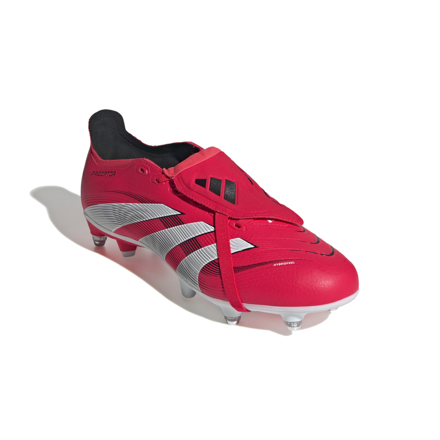 Adidas Predator League FT IJzeren-Nop Voetbalschoenen (SG) Rood Wit Zwart