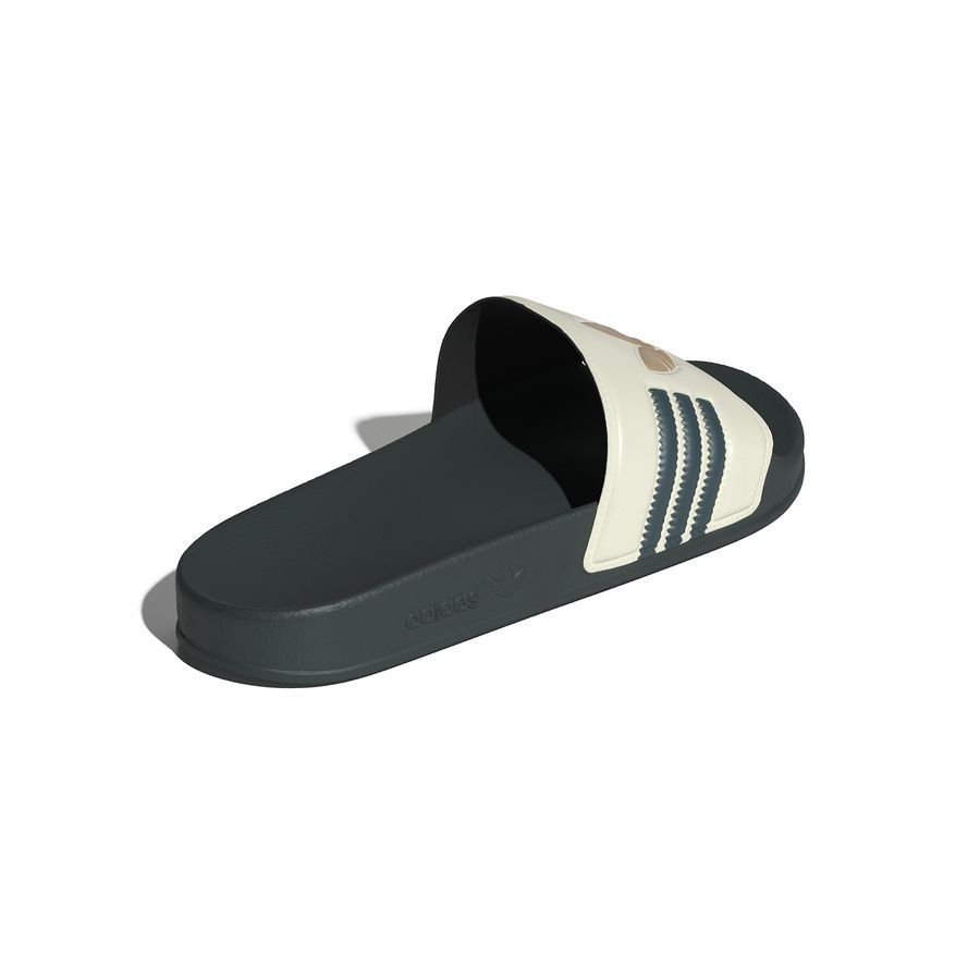 adidas Originals Claquettes adilette - Blanc/Vert/Warm Sandstone