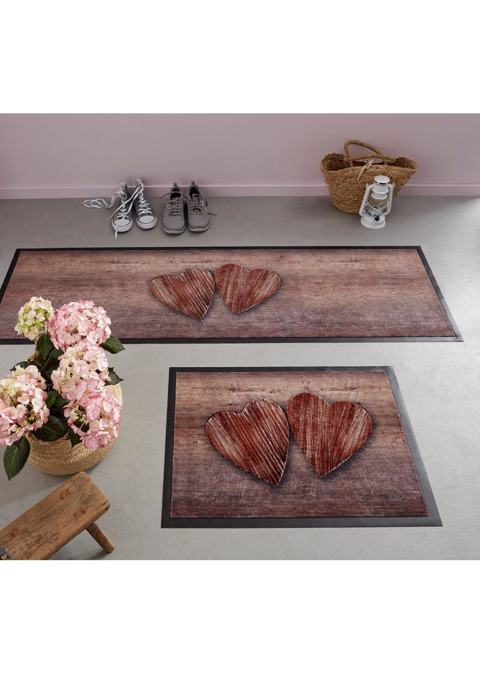 Tapis de protection motif cœur