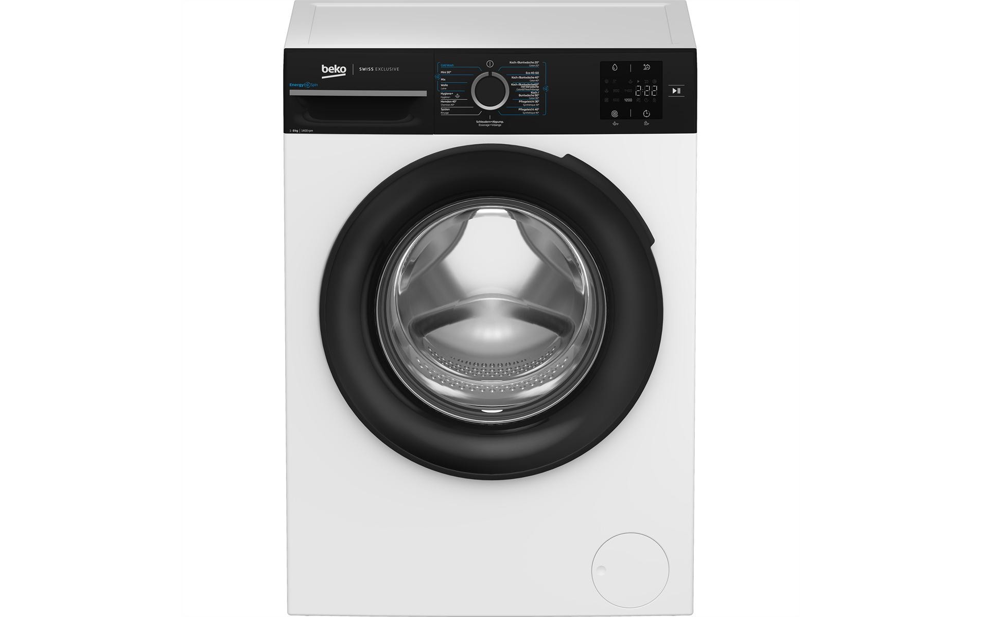 Waschmaschine WM218 Links<br>Frontlader mit 8 kg Ladekapazität