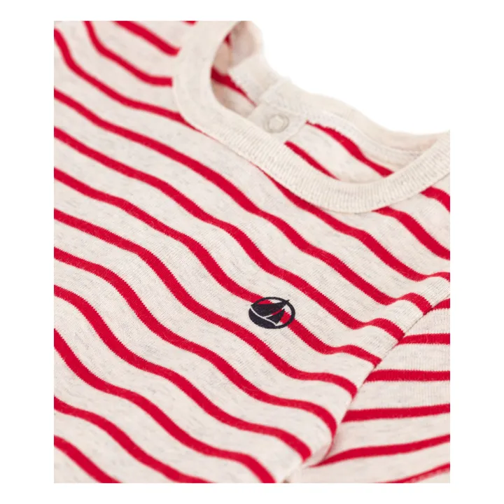 Petit Bateau T-shirt Manches Courtes Chiné | Rouge
