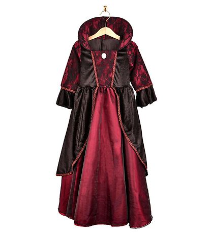 Den Goda Fen Kostüm - Vampirkleid - Rot/Schwarz