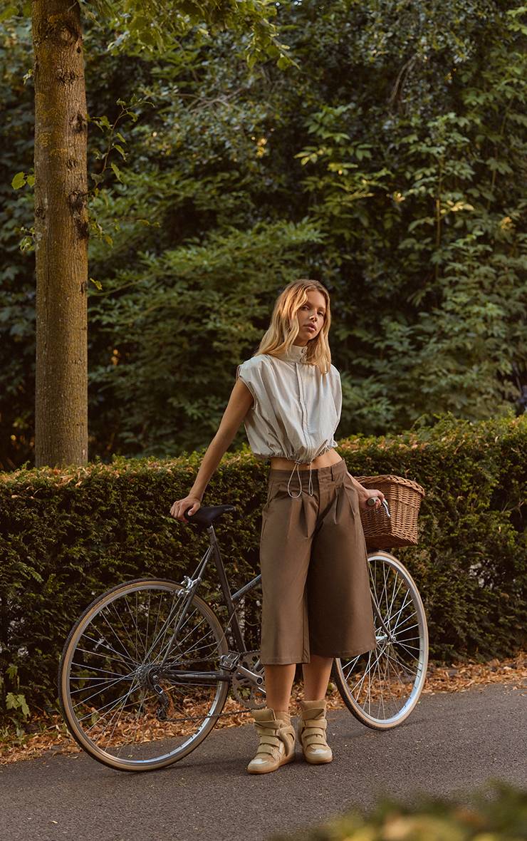 Gris Pierre Gilet Bouffant En Nylon