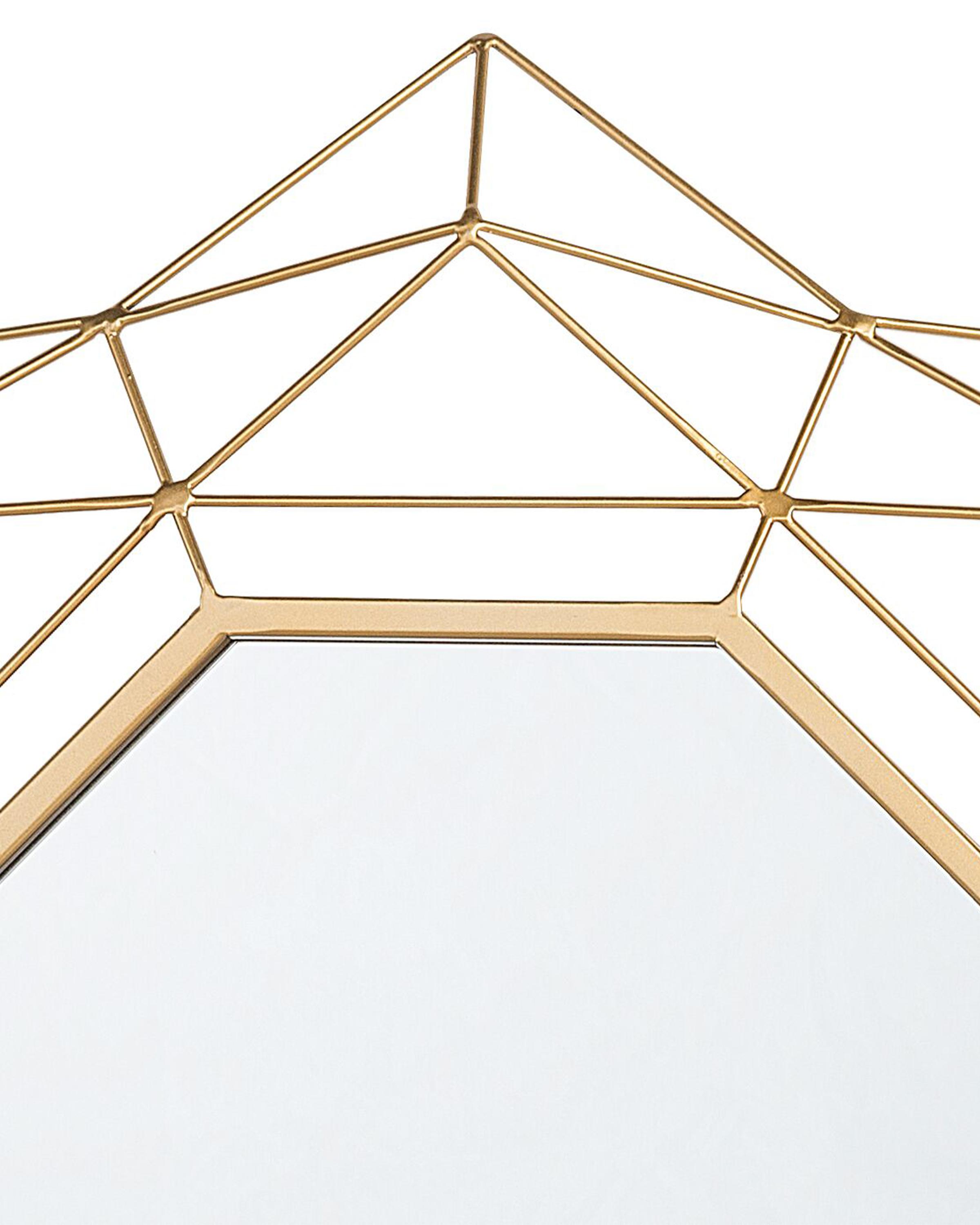 Wandspiegel HILLION 60 cm 60 cm Metaal Goud