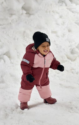 Nordbjørn Fernie Babydress, Silver Pink/Oxblood Red