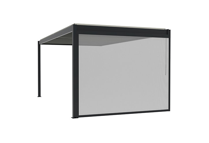 Store latéral pour pergola Cameo murale gris sablé l. 2,88m