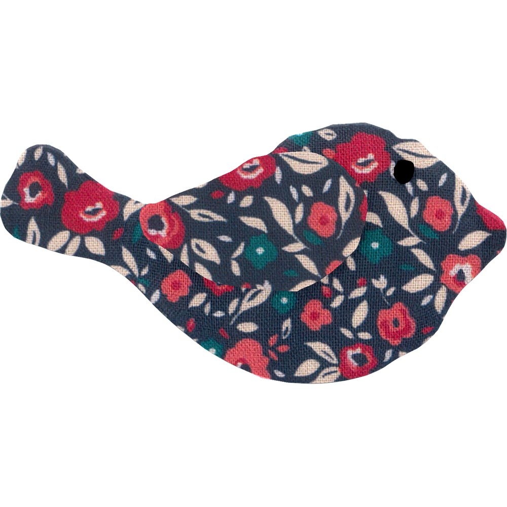 Barrette Mésange Camelias Rubis