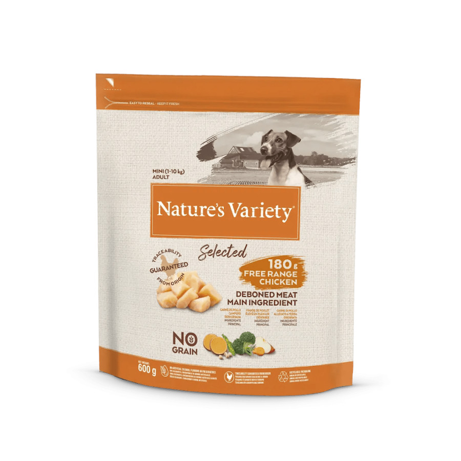 Ração Nature's Variety Selected para Cães Adultos com Mini Frango