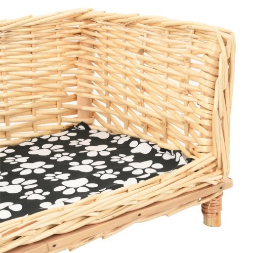 Cesta marrom confortável para cães