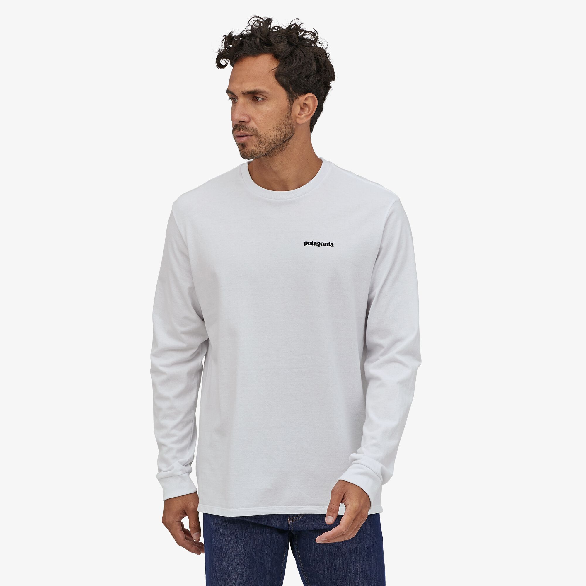 Patagonia L/S P-6 Logo Responsibili-Tee, M's<br>Kjenn på stoffet! Super behagelig