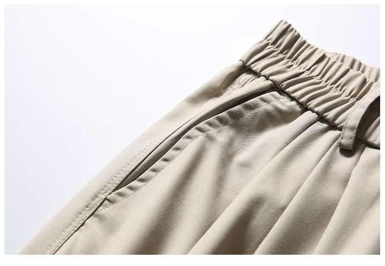 Shineon Studio - Hoge taille, effen, wijde shorts