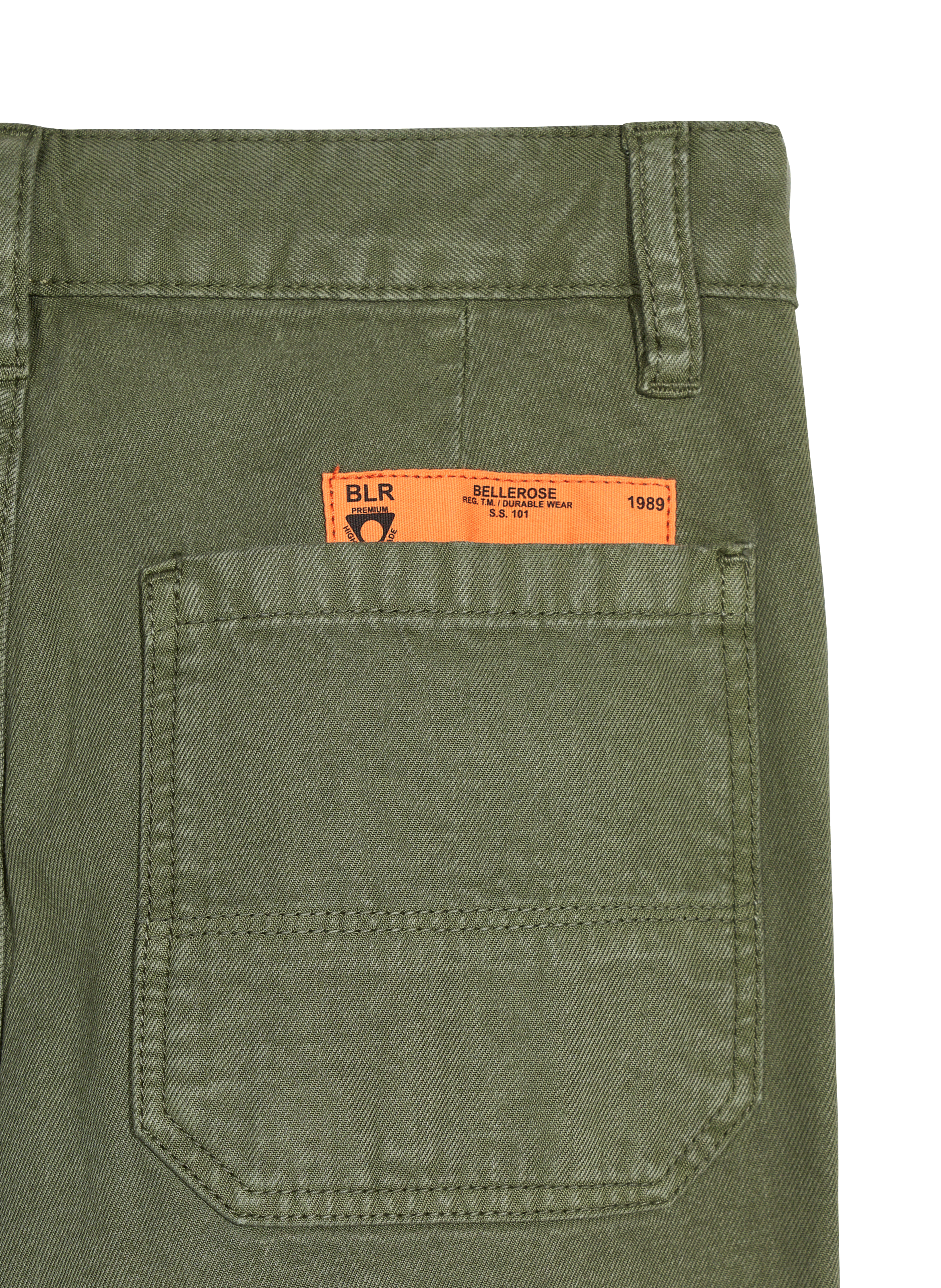 PERRIG - Pantalon droit taille haute | Vert