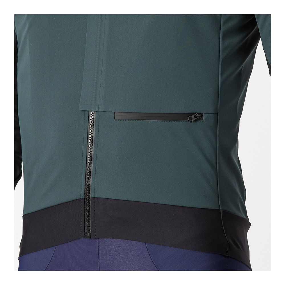 Castelli ALPHA DOPPIO ROS - Veste Homme rover green/black reflex/silver