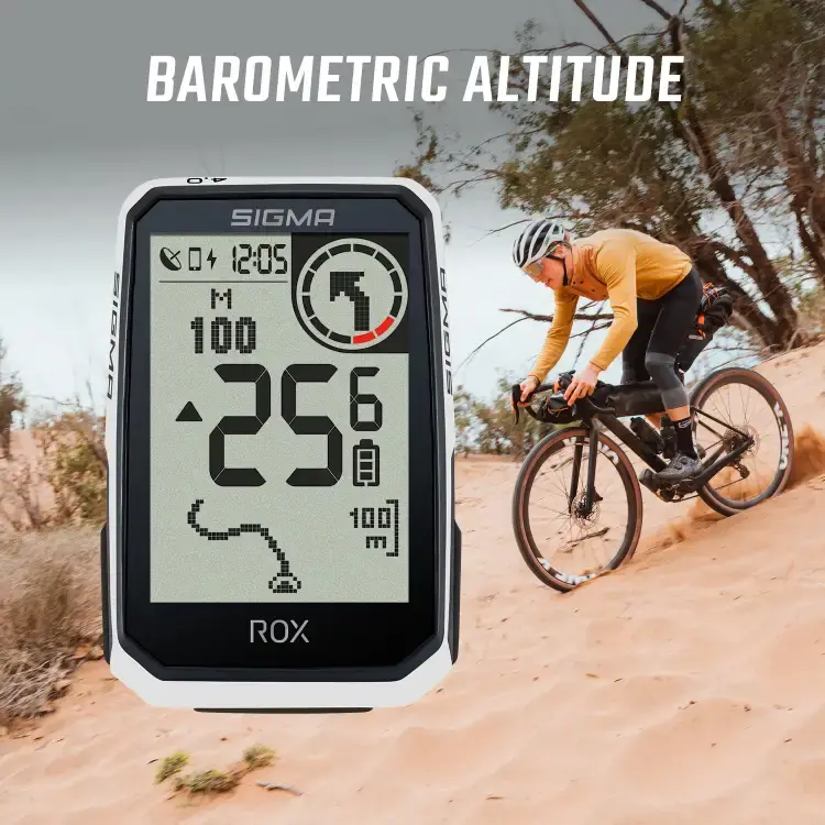 Sigma Sport ROX 4.0 Endurance Top Mount GPS Fietscomputer Wit