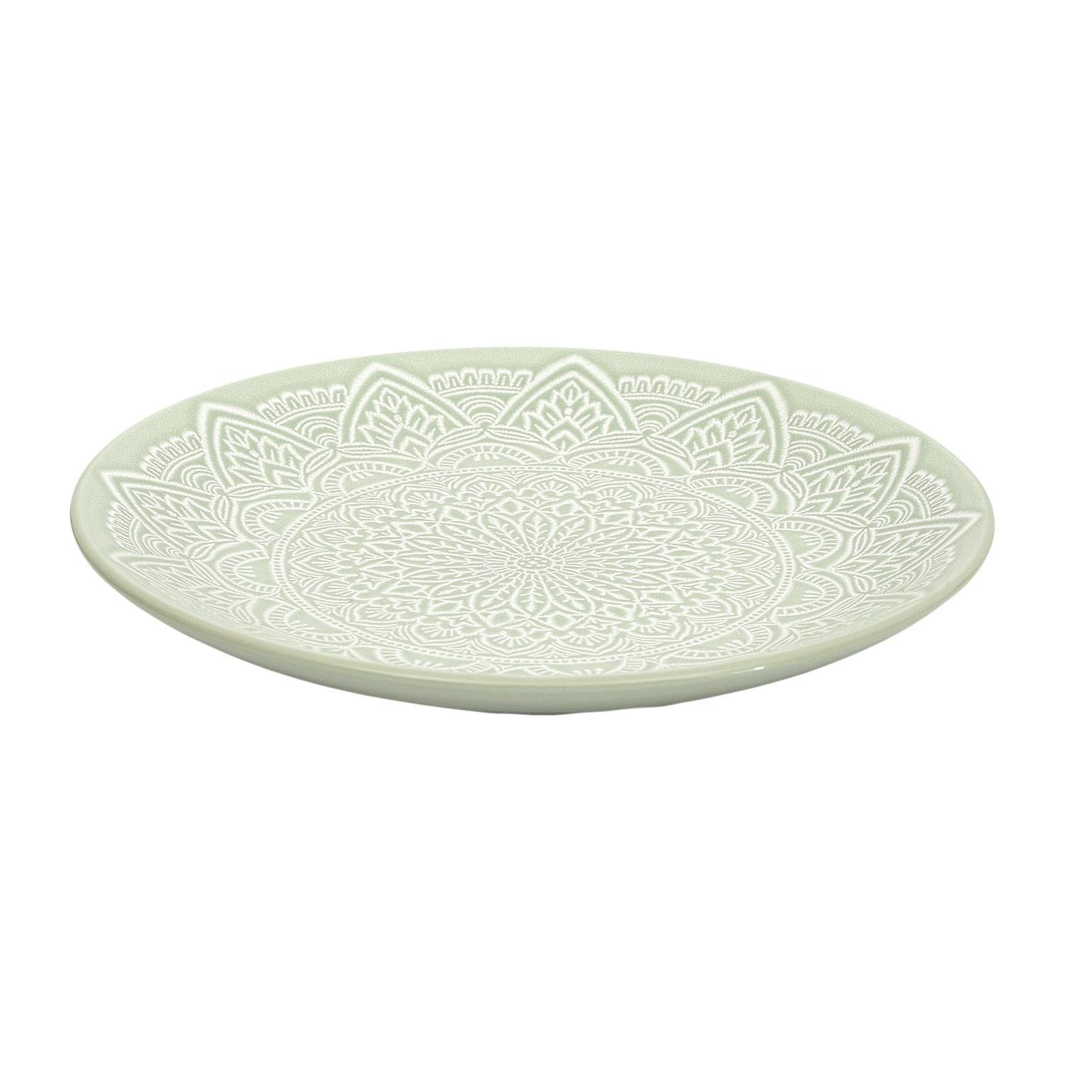 ASSIETTE SAHARA VERT D.19.5CM