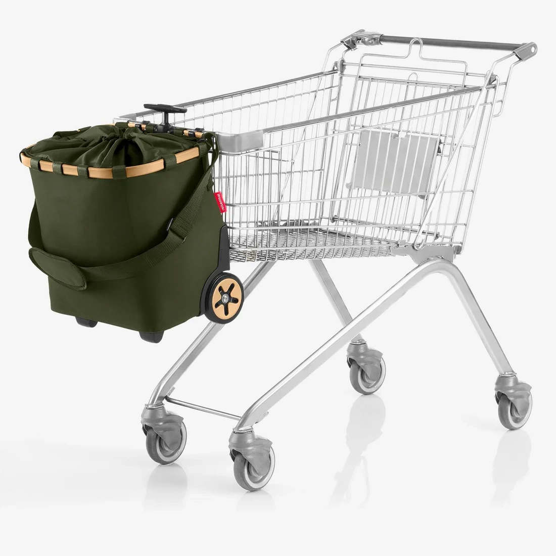 (40l) Carrycruiser Einkaufstasche Trolley Shopping Einkaufswagen mit Rollen   Schultergurt (OE5054) - Forest Gold