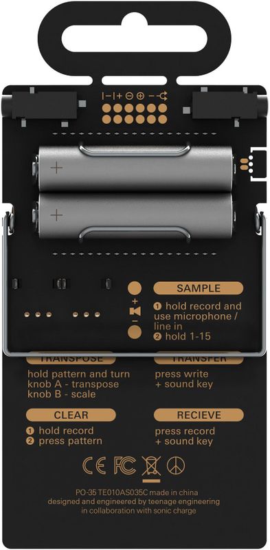 Teenage Engineering PO-35 Speak Pocket Operator - vocale synthesizer en sequencer met ingebouwde microfoon