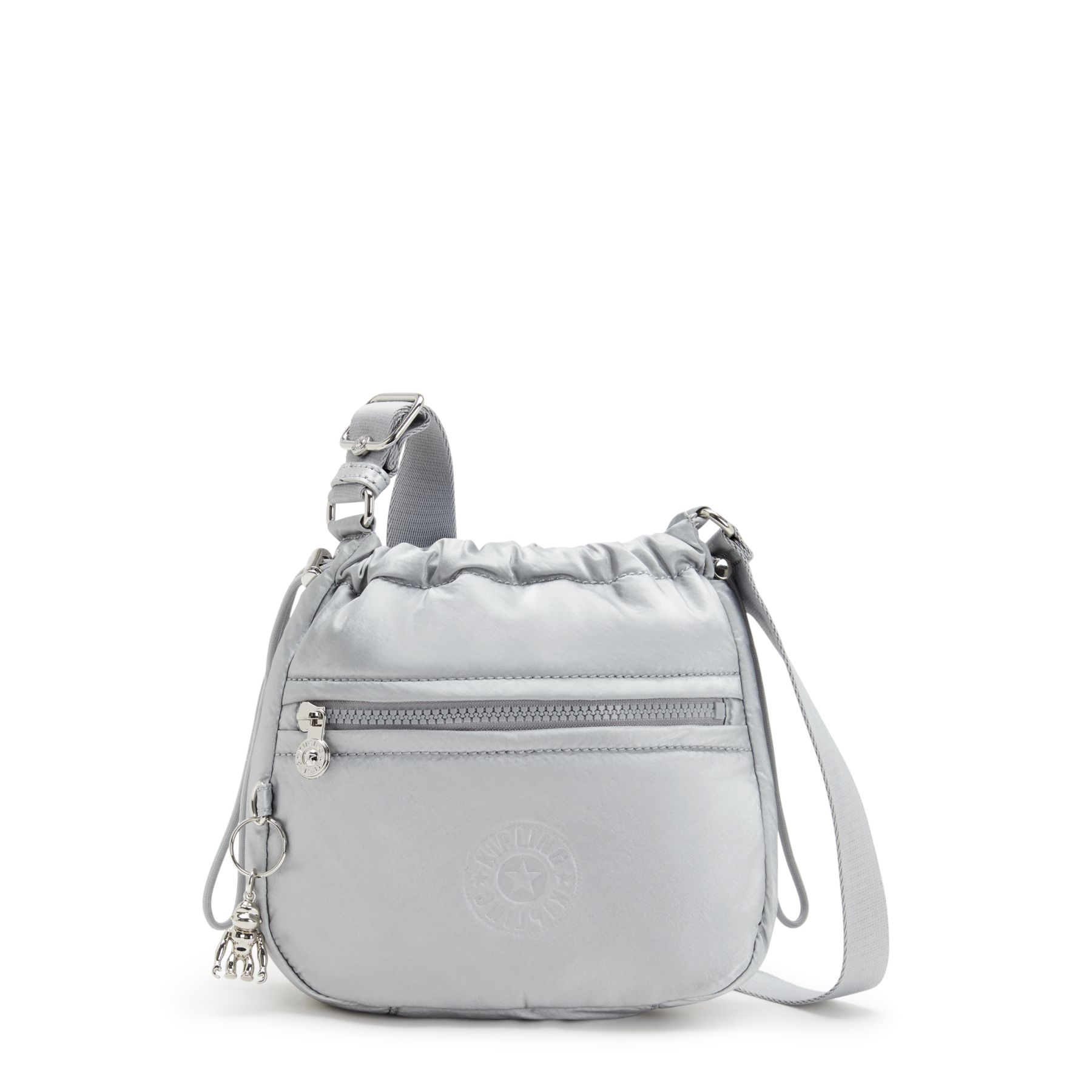 JAMIR  Petit sac à bandoulière avec cordon de serrage et sangle ajustable - Silver Glam