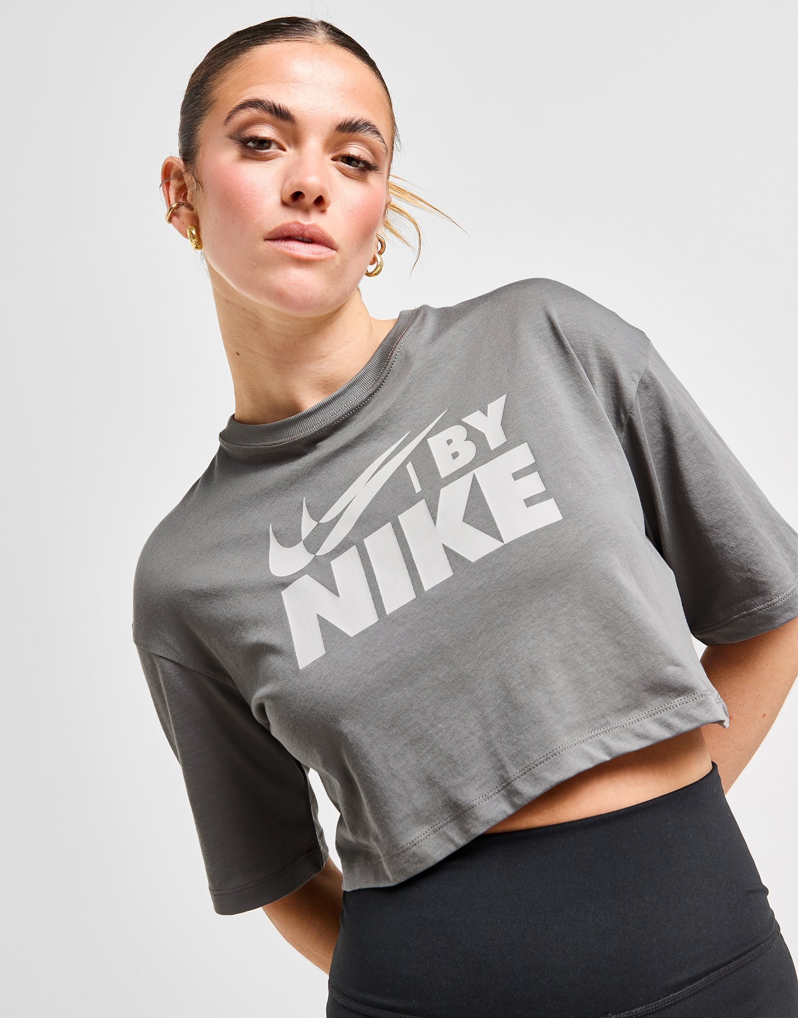 Nike T-Shirt Crop Swoosh Femme