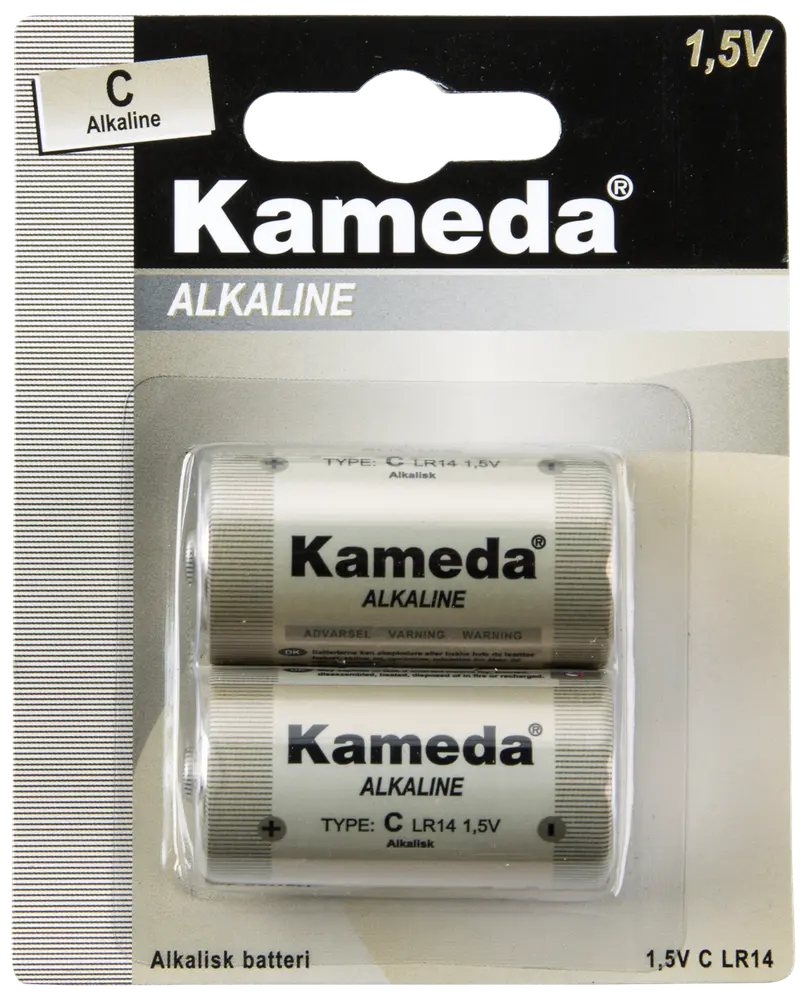 Kameda Alkaline batteri - C 2-pak