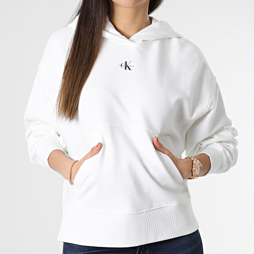 Sweat Capuche Femme 0434 Blanc