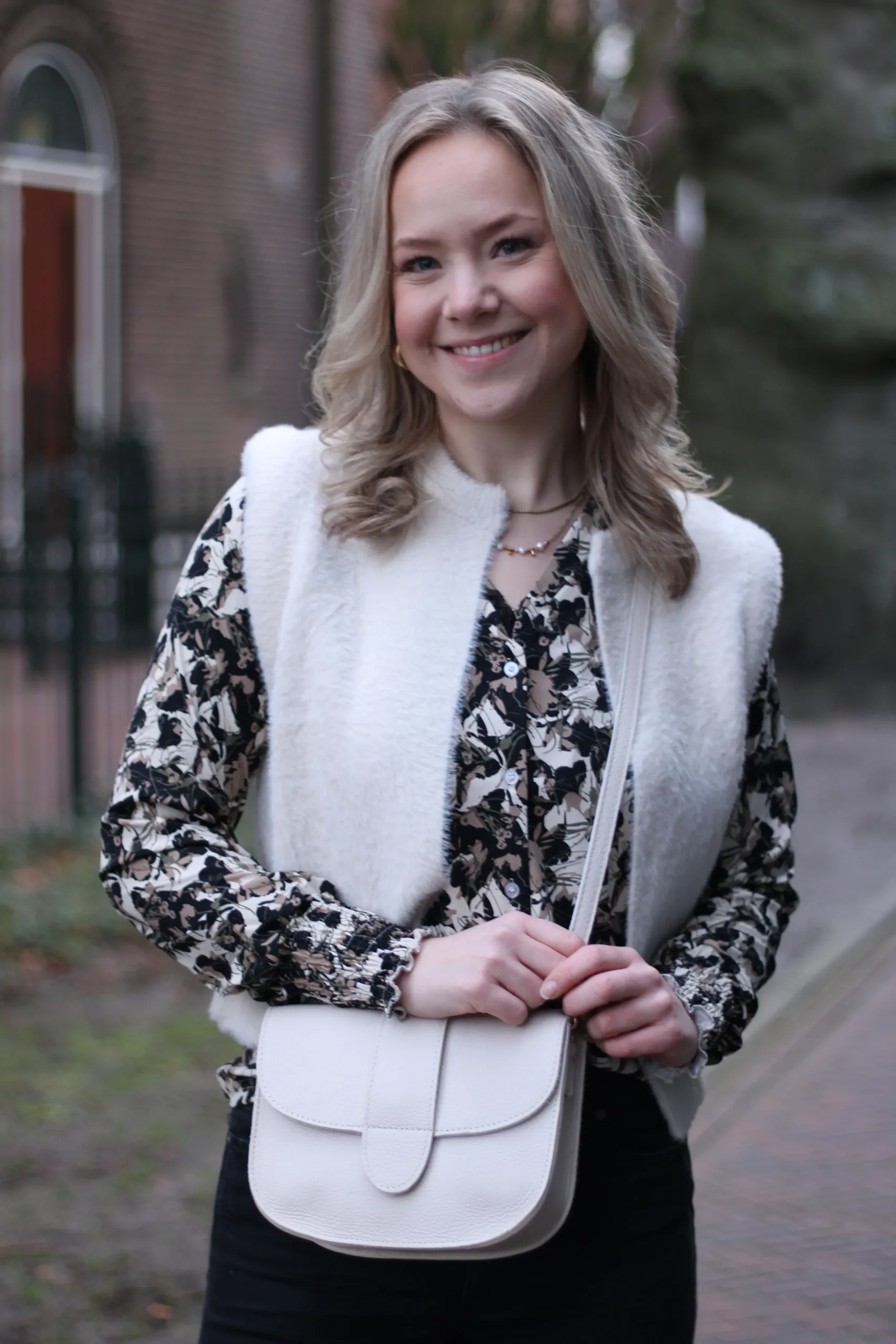 G-Maxx - Monica Travel Blouse - Zand/Mosgroen