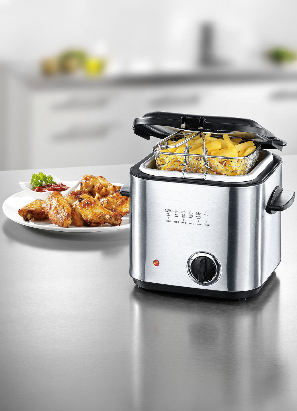 Mini-Fritteuse - ideal für 1-2 Personen