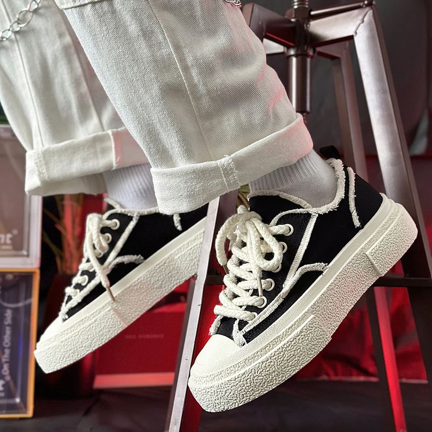Tanzanite - Canvas Platform Sneakers