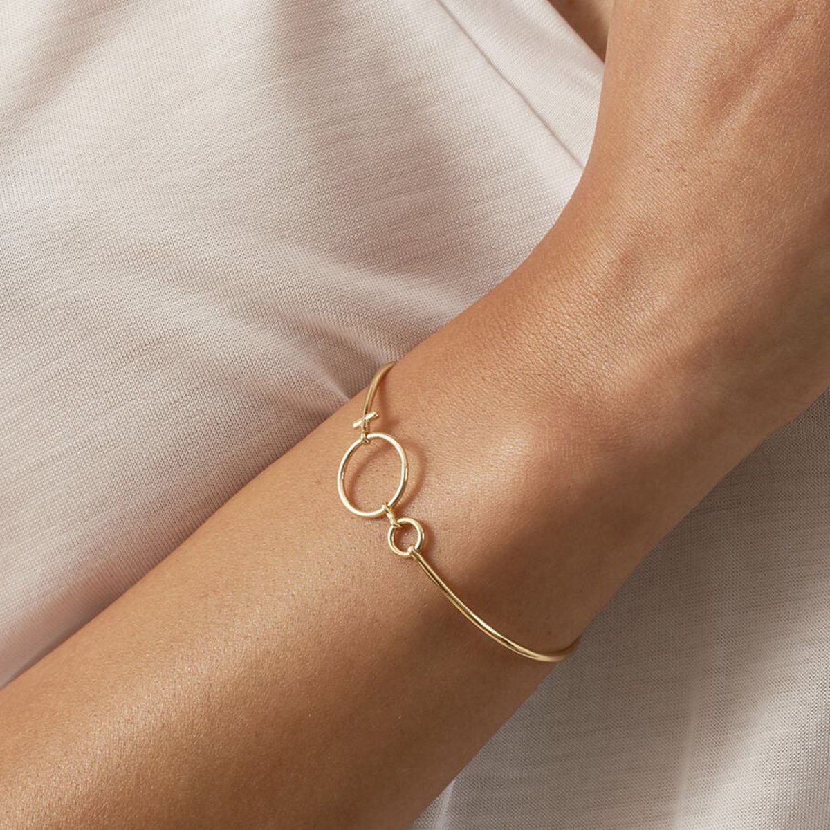 Bracelet jonc Agatha Philring doré