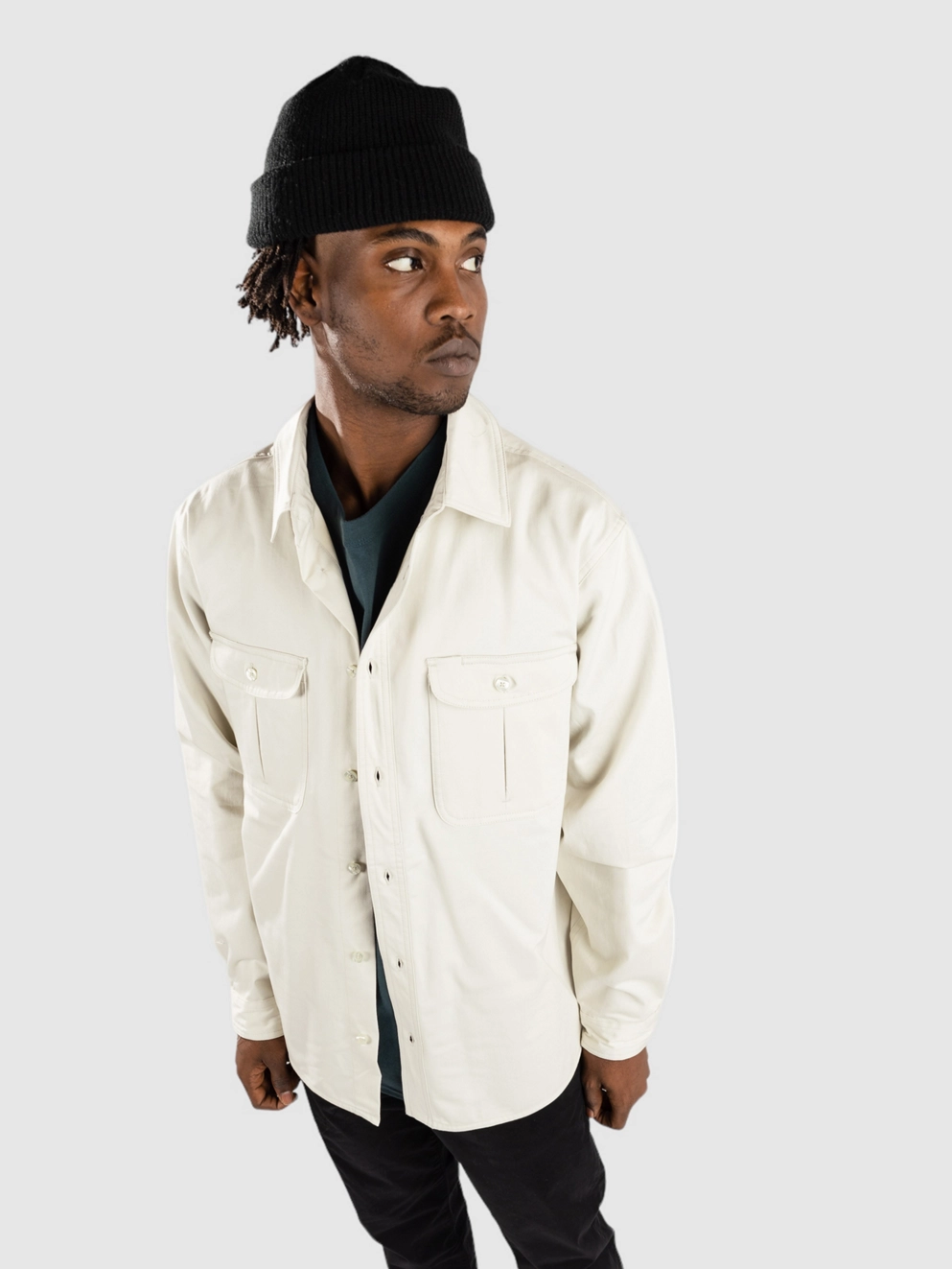 Nike Tanglin Ls Wvn Button Up Shirt light bone