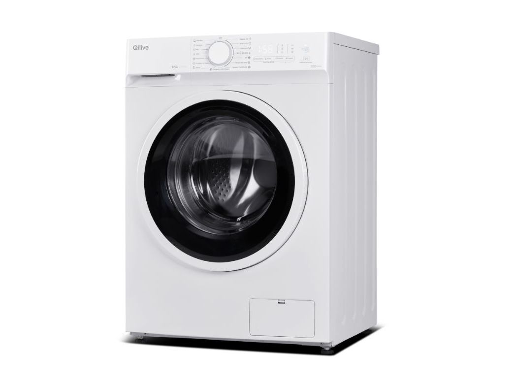 MÁQUINA DE LAVAR ROUPA QILIVE Q.6385 - BRANCA A 8KG