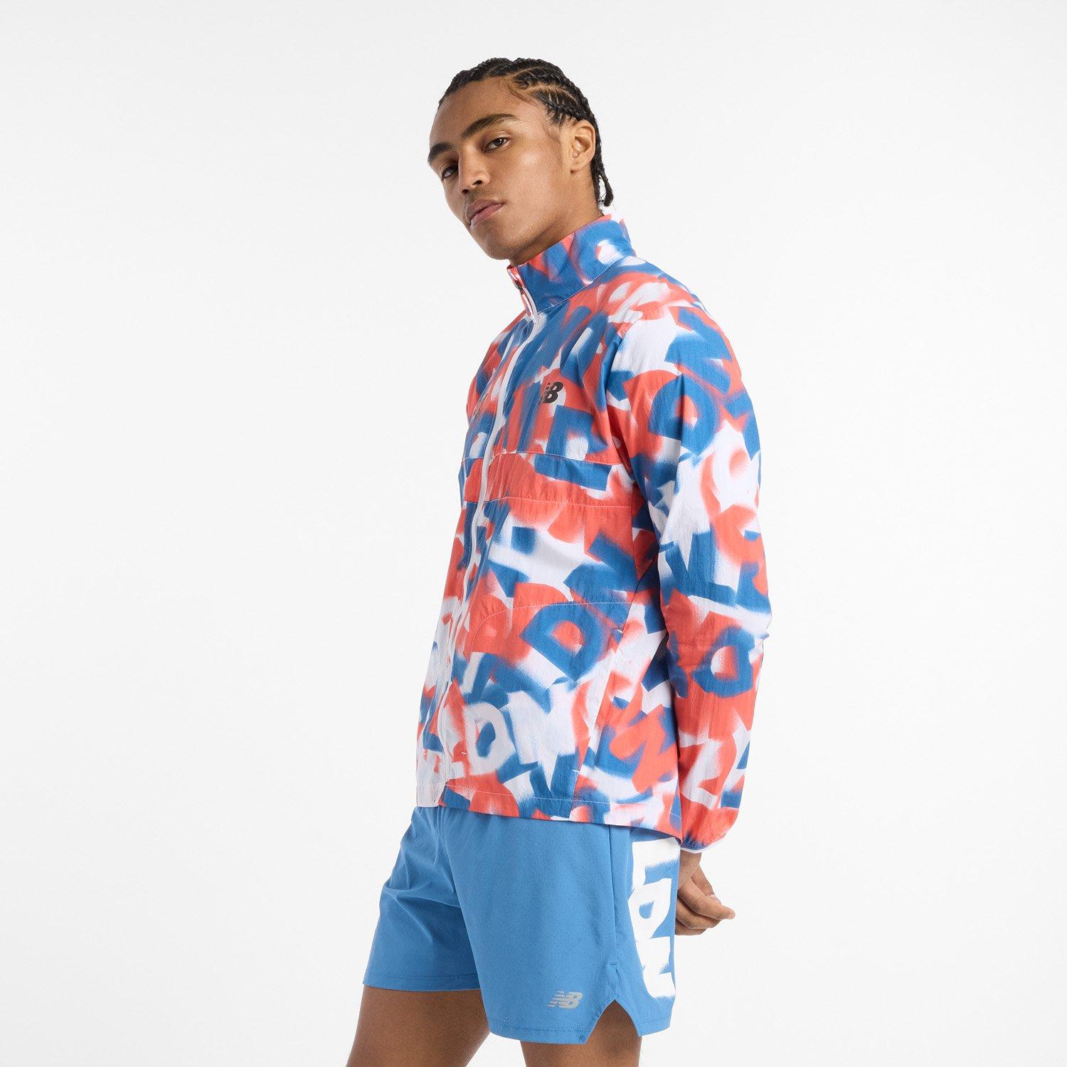 New Balance Athpackjk Mlt Smal Running Jacket Mens