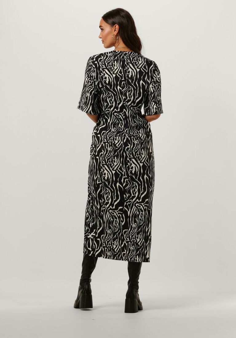 GESTUZ zwarte gestuz midi jurk brayagz p midi dress