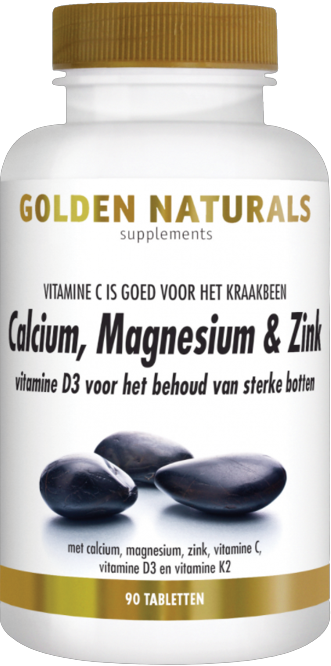 Golden Naturals Calcium Magnesium & Zink 90 vegetarische tabletten