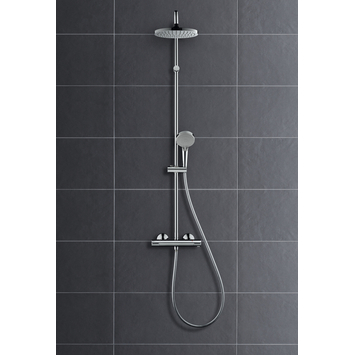 Hansgrohe regendoucheset Vernis Blend 200 met handdouche en thermostaatkraan 2 standen chroom
