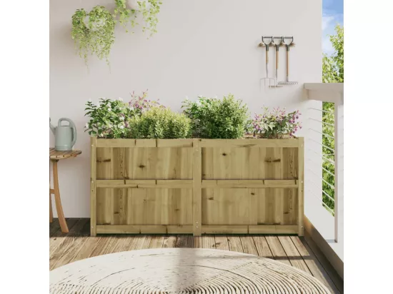 Jardinière 150x50x70 cm bois de pin imprégné