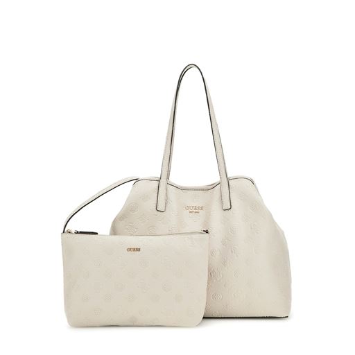 Guess Vikky II 2In1 Tote Bag, Stone Logo