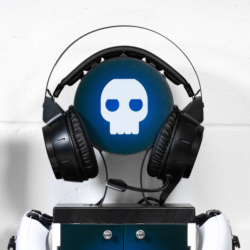 Numskull PS5 Inspired Blue and White Gaming Locker