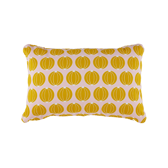 Coussin envie melon 68X44 cm rose poudré