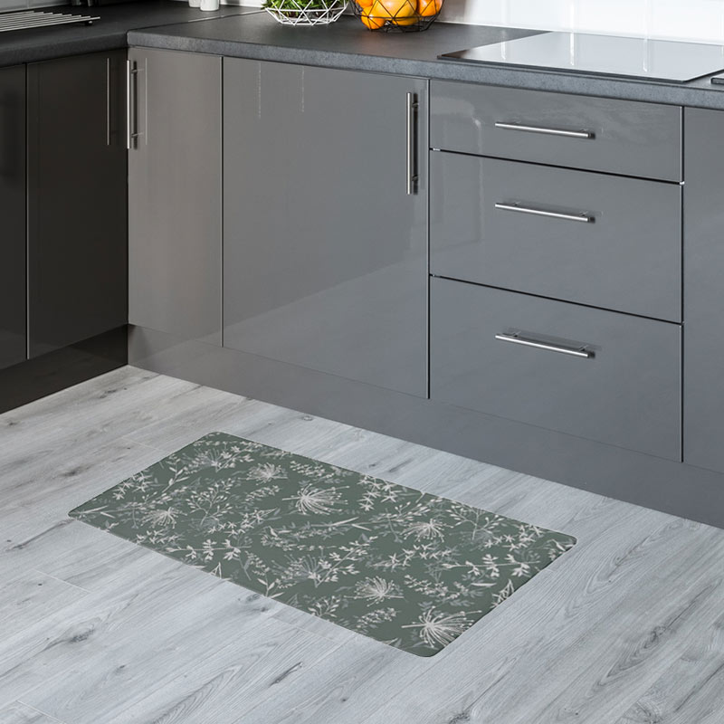 Tapis vinyle 'Castellane' vert