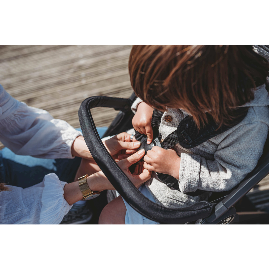baby jogger Buggy City Tour 2 Pitch Black inklusive Sicherheitsbügel und Wetterschutz