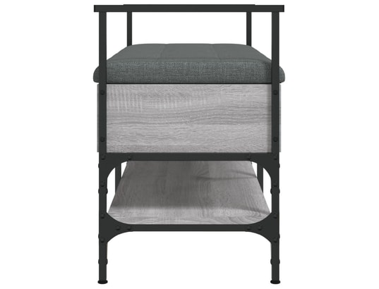 VIDAXL - Banc à chaussures sonoma gris 85,5x42x57,5 cm bois d'ingénie...