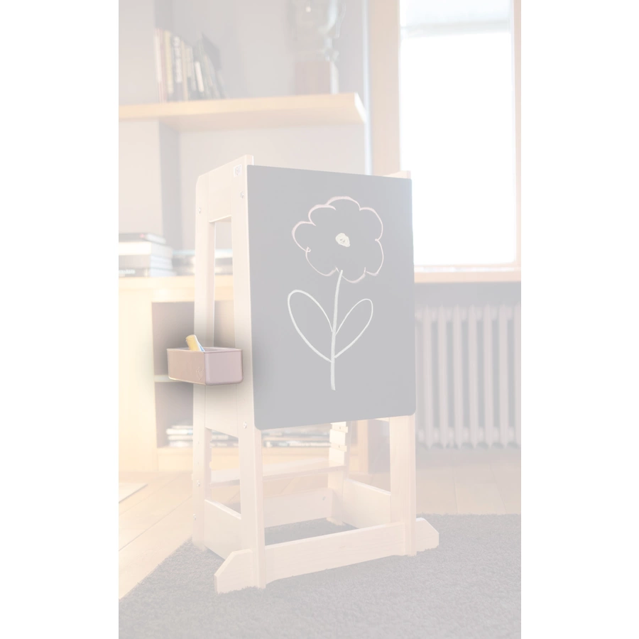 tiSsi® Aufbewahrungsbox  Kreidebox für Lernturm FELIX grau