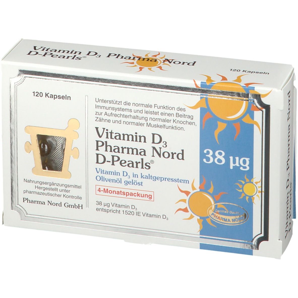Vitamin D3 Pharma Nord D-Pearls® 38 µg