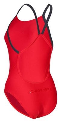 Maillot de Bain Femme 1 Pièce Aquasphere Essential Wide Back Rouge