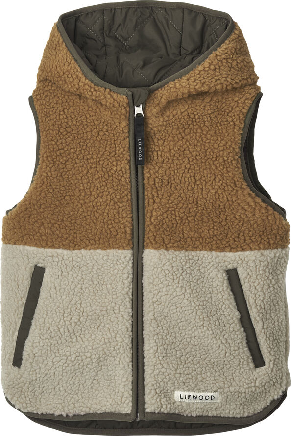 Liewood Diana Reversible Vest Army brown mix