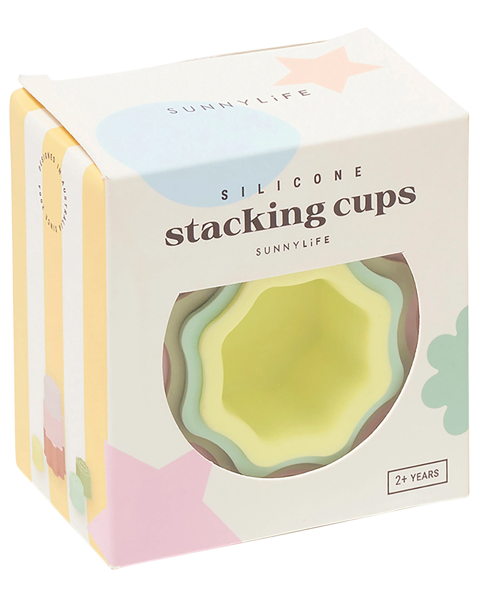 Silikon-Stapelturm CIRCUS 6-teilig in bunt