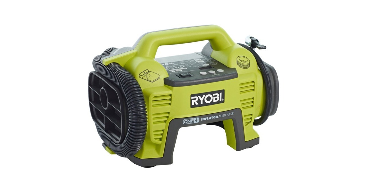 RyobiAccu-compressor R18I-0 luchtpomp  (Groen/zwart, Accu en oplader niet inbegrepen)