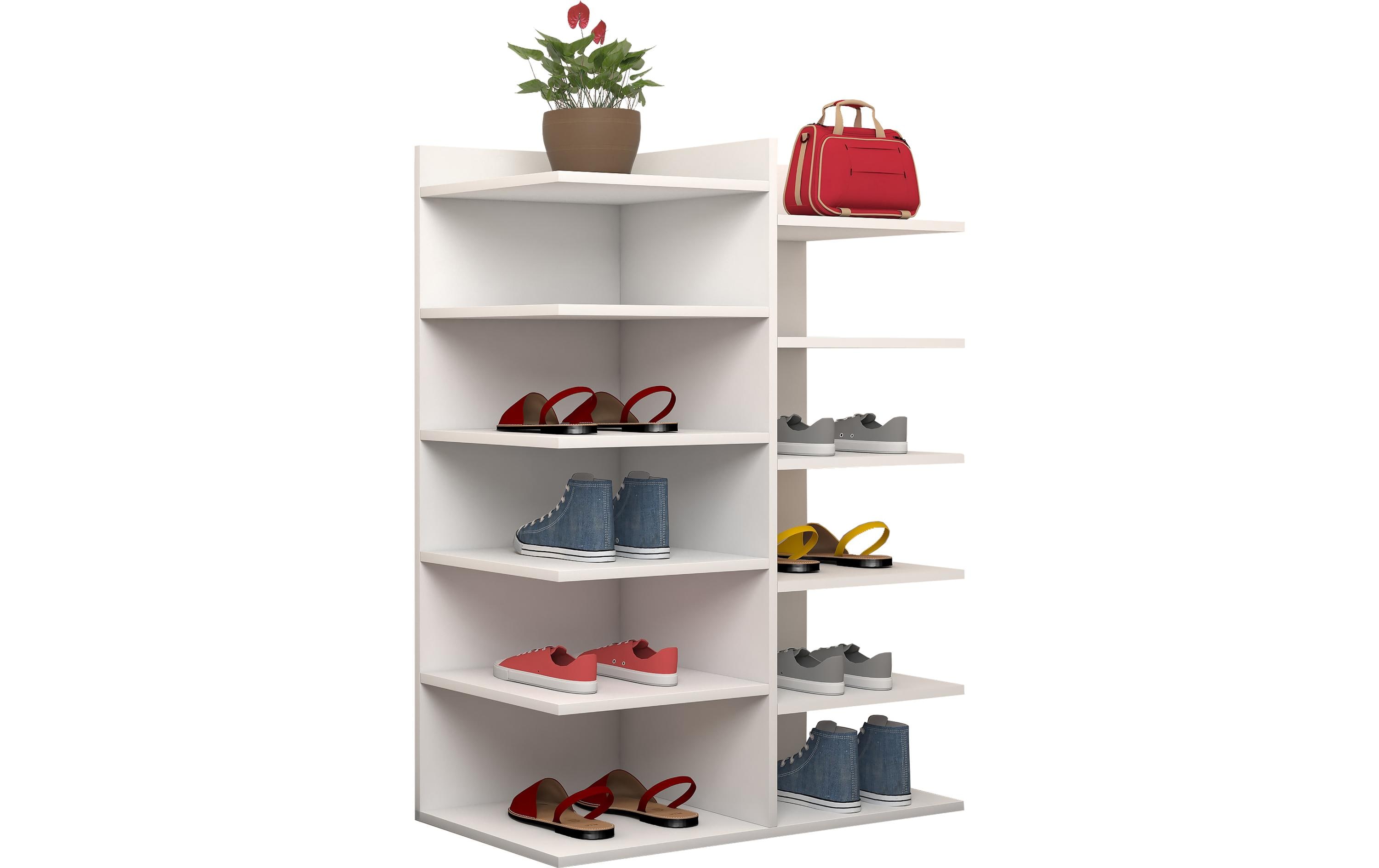 Schuhregal Enosa 60 x 80 cm, WeissSchuhaufbewahrung