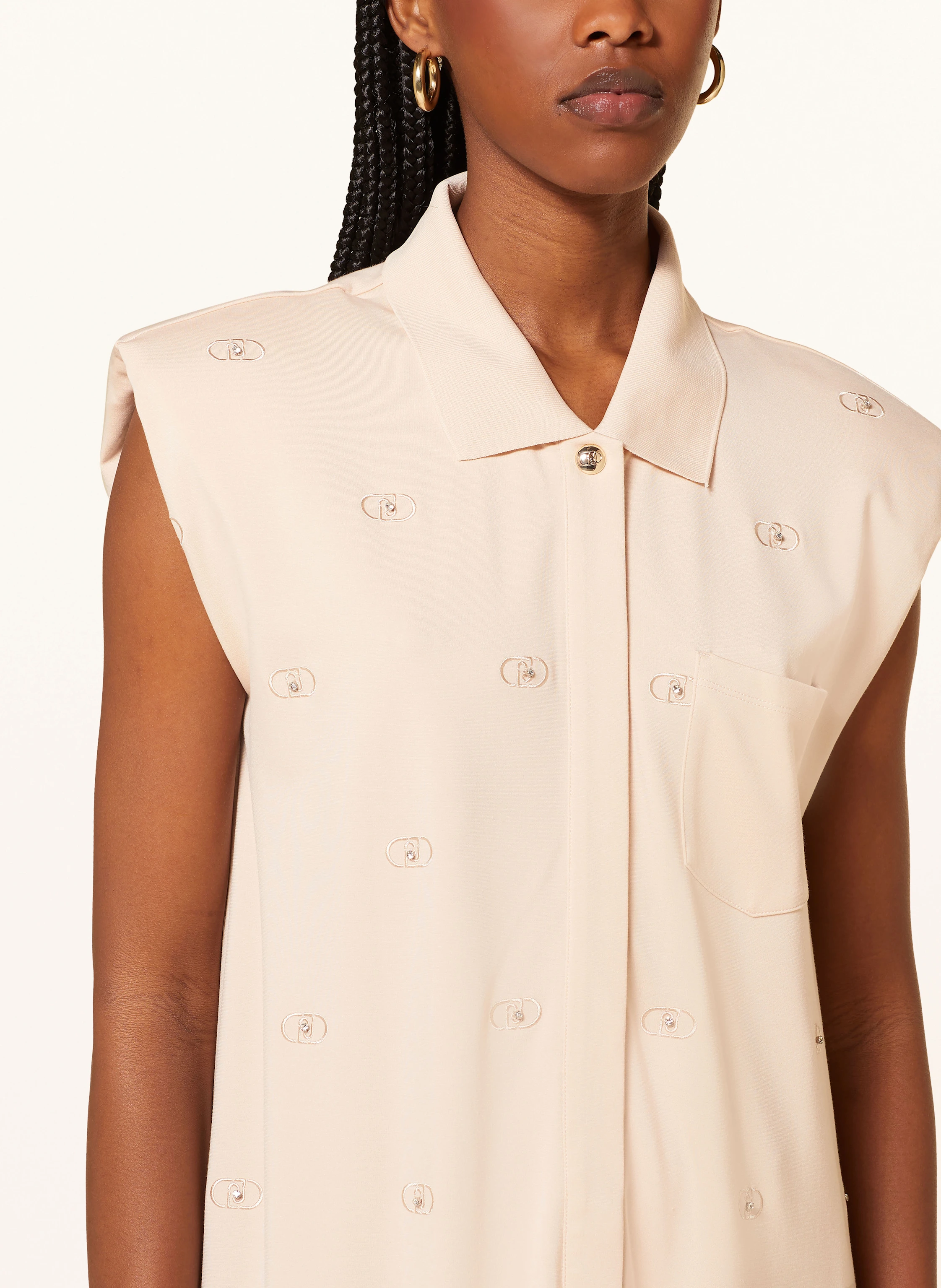 LIU JO Jerseykleid mit Schmucksteinen